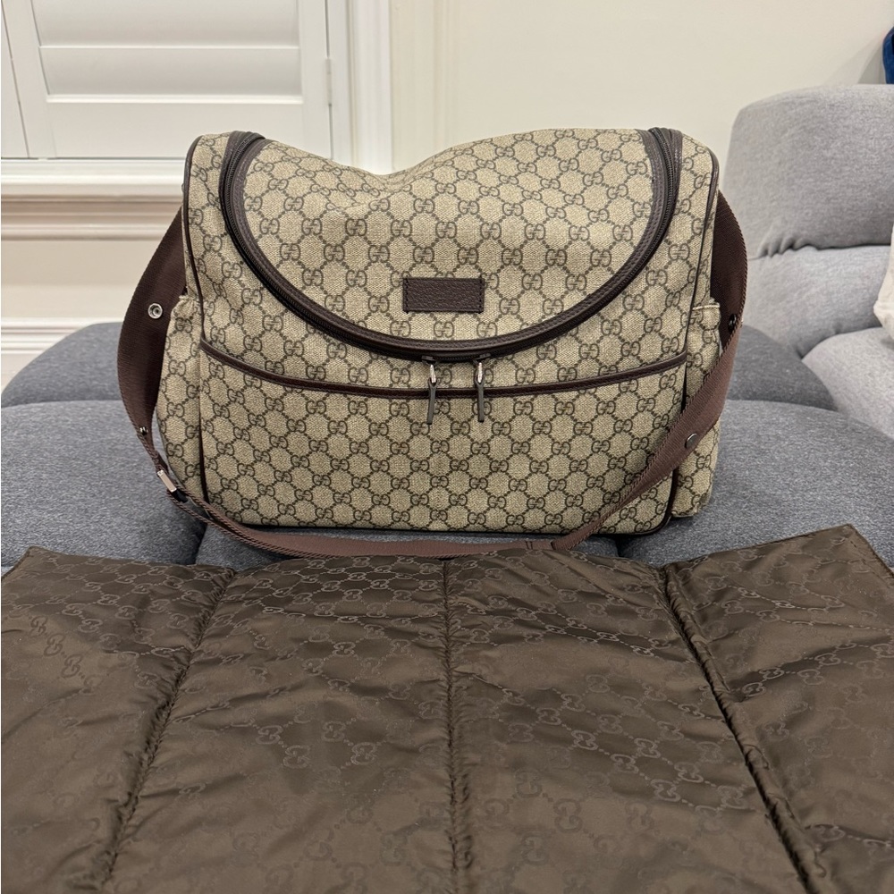 Gucci GG Monogram Diaper Bag